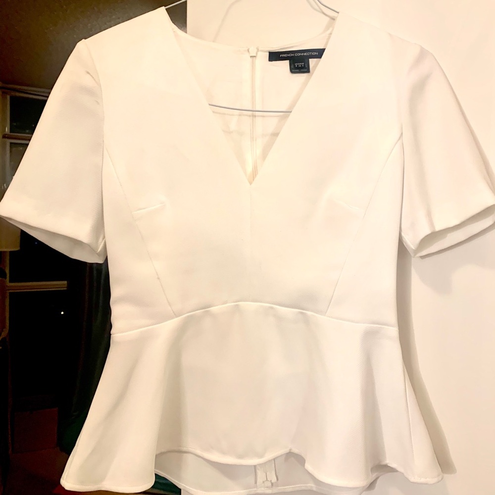 French Connection peplum top size 4